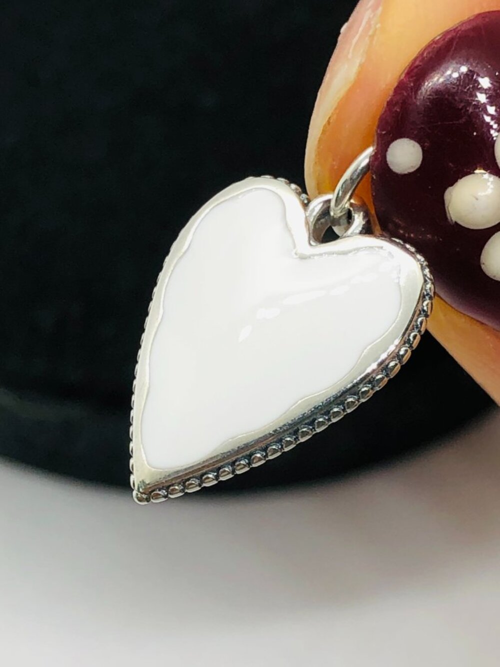 James Avery Enamel Heart Charm